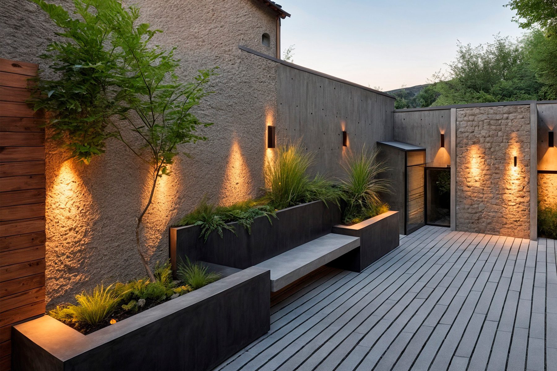 Projeto de arquitetura destinado a área de galeria referente a sessão de projetos de area externa