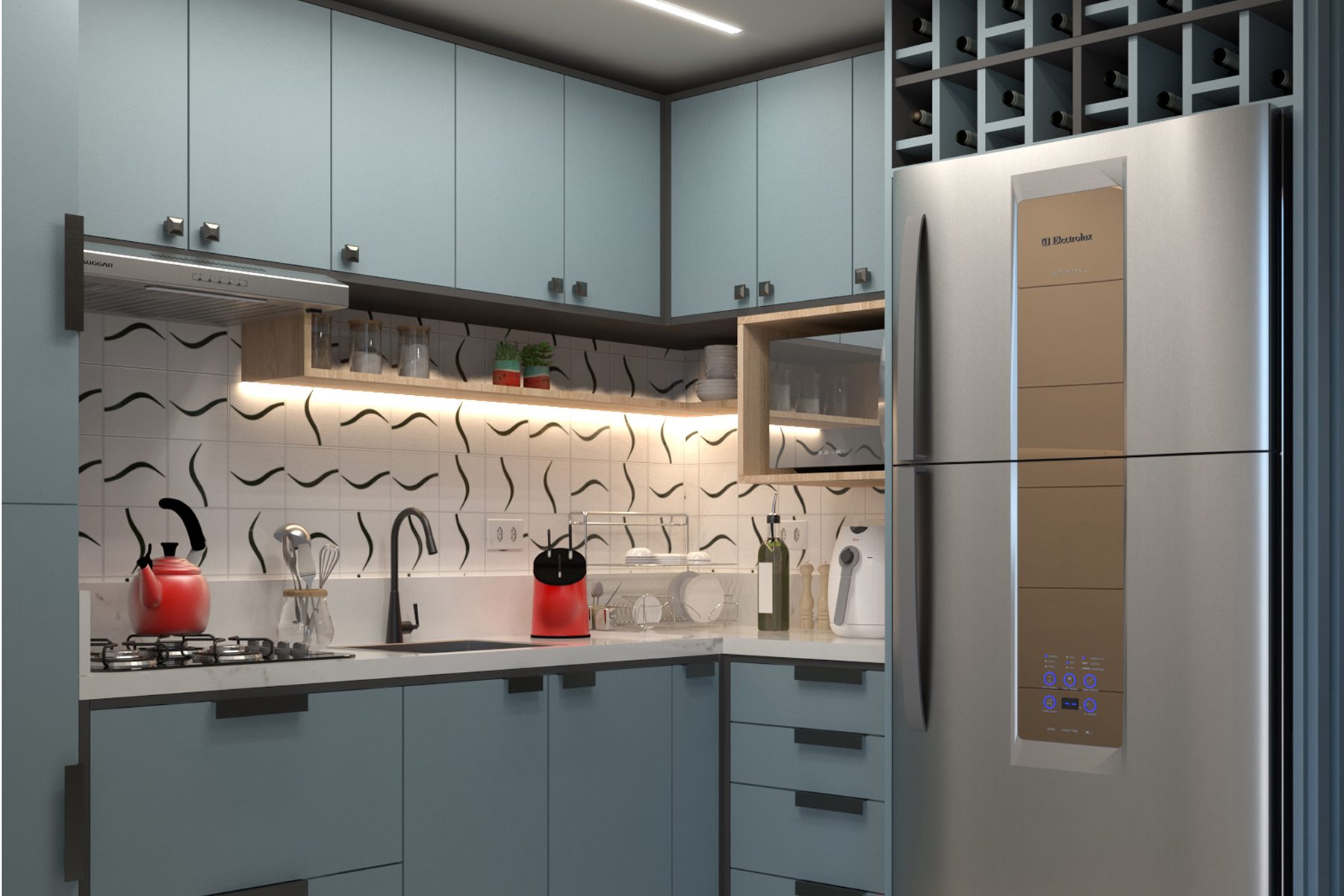 Projeto destinado a área de galeria da projetos de arquitetura