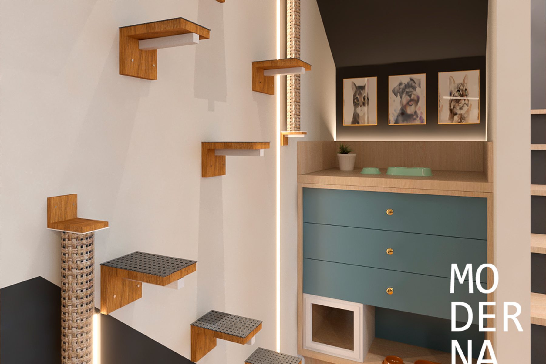 Projeto destinado a área de galeria da projetos de arquitetura