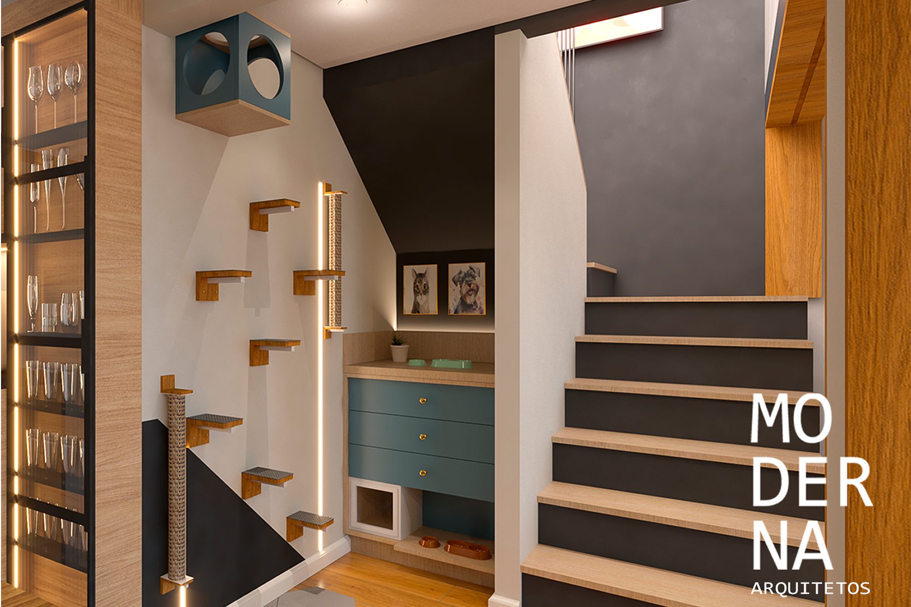 Projeto destinado a área de galeria da projetos de arquitetura