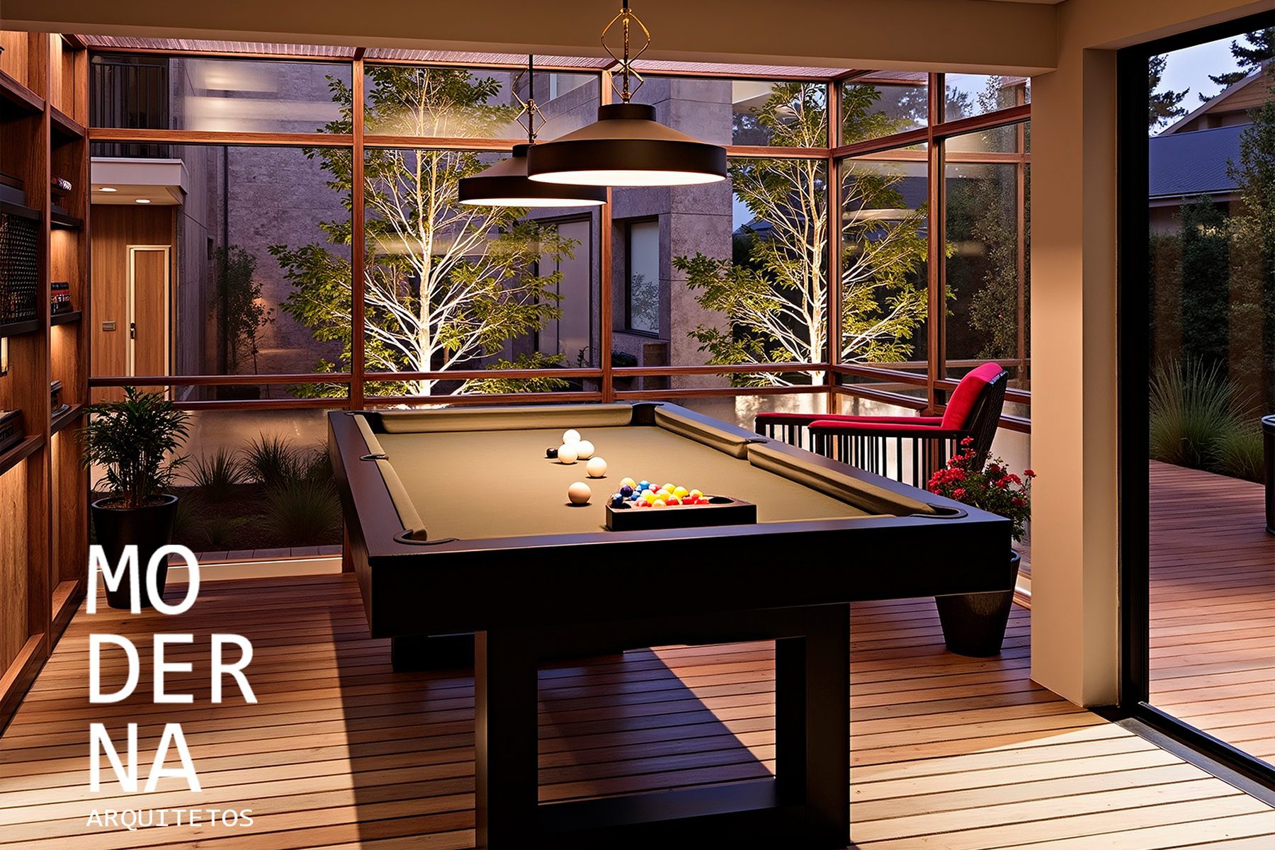 Projeto de arquitetura destinado a área de galeria referente a sessão de projetos de area de lazer