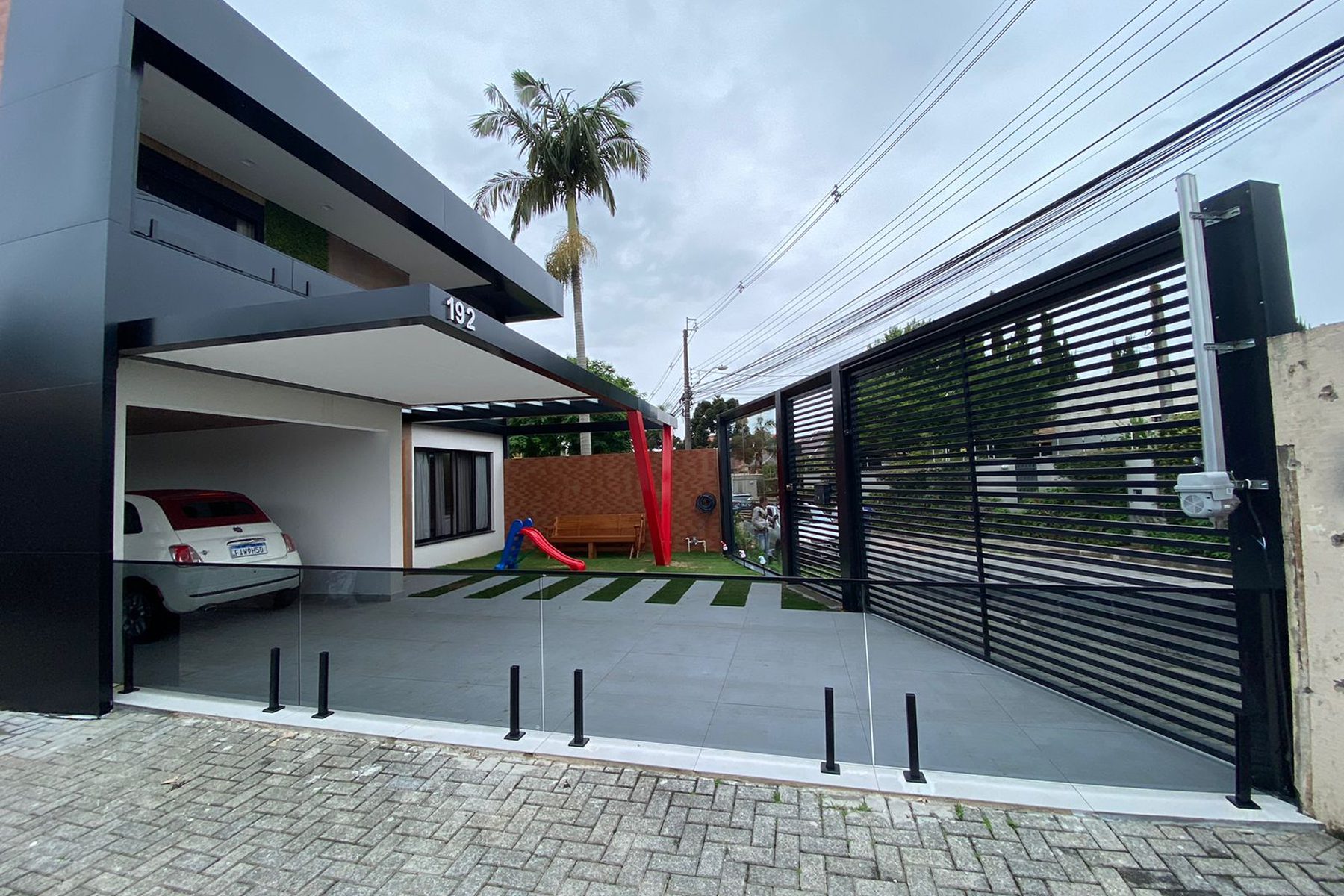 Projeto de arquitetura destinado a área de galeria referente a sessão de projetos de fachadas