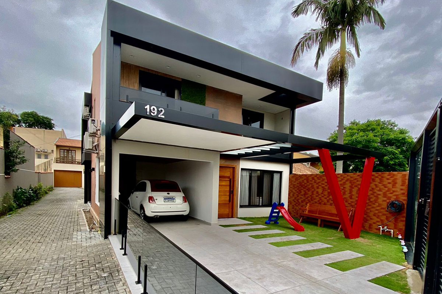 Projeto de arquitetura destinado a área de galeria referente a sessão de projetos de fachadas