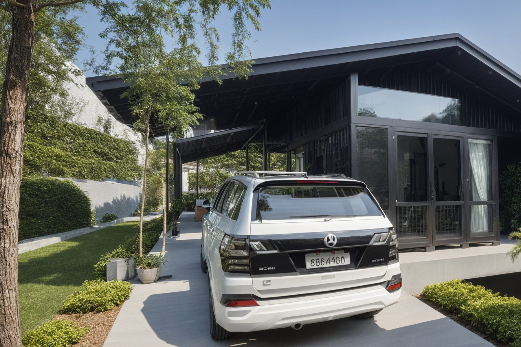 Projeto de arquitetura destinado a área de galeria referente a sessão de projetos de fachadas