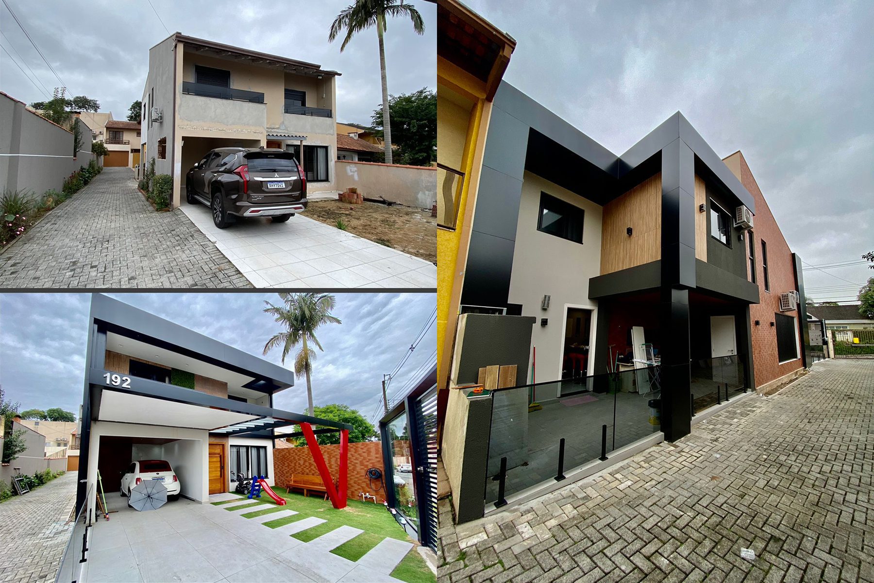 Projeto de arquitetura destinado a área de galeria referente a sessão de projetos de fachadas