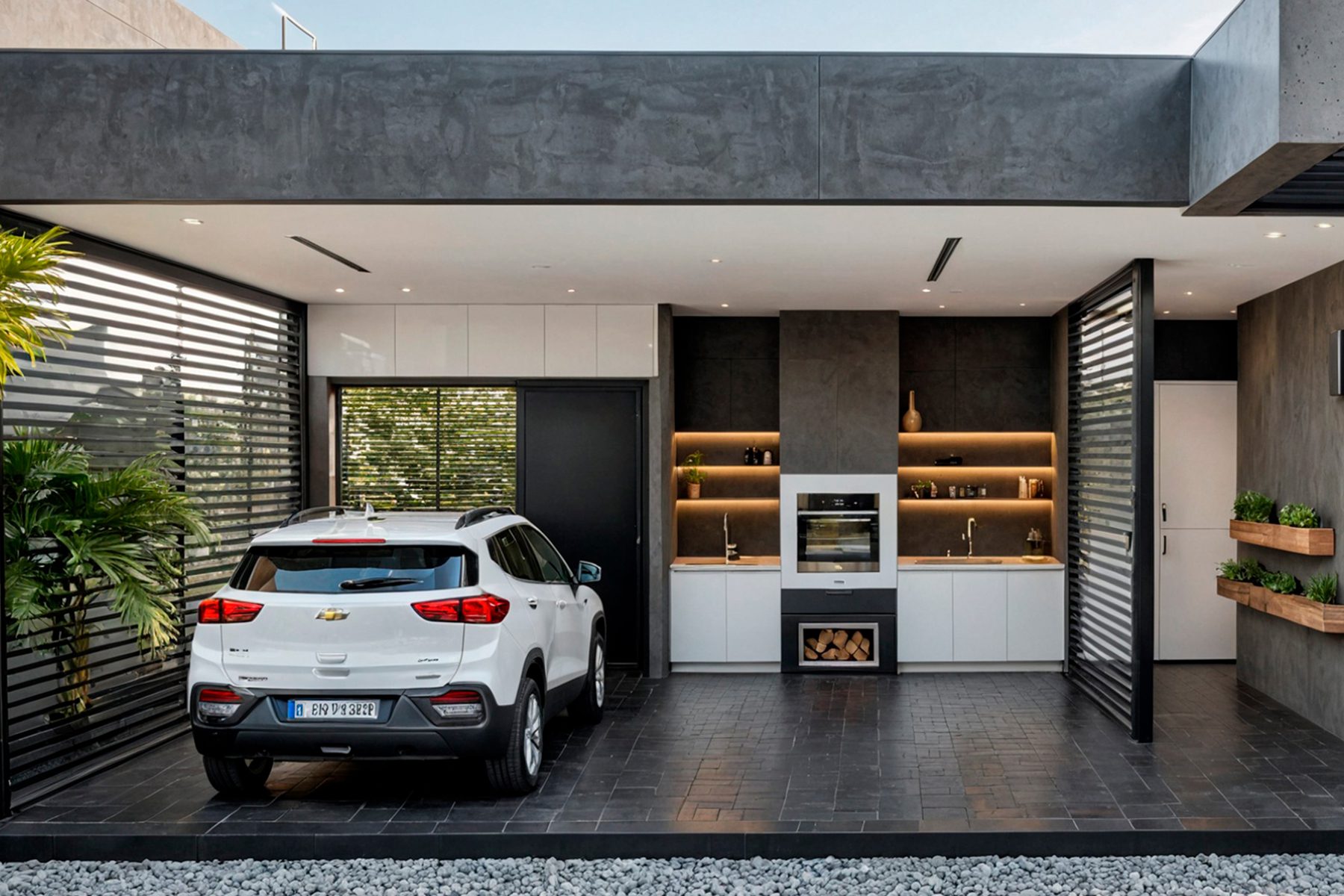 Projeto de arquitetura destinado a área de galeria referente a sessão de projetos de area externa