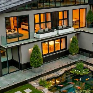 Projeto de arquitetura destinado a área de galeria referente a sessão de projetos de fachadas