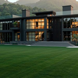 Projeto de arquitetura destinado a área de galeria referente a sessão de projetos de fachadas