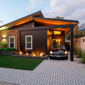 Projeto de arquitetura destinado a área de galeria referente a sessão de projetos de fachadas